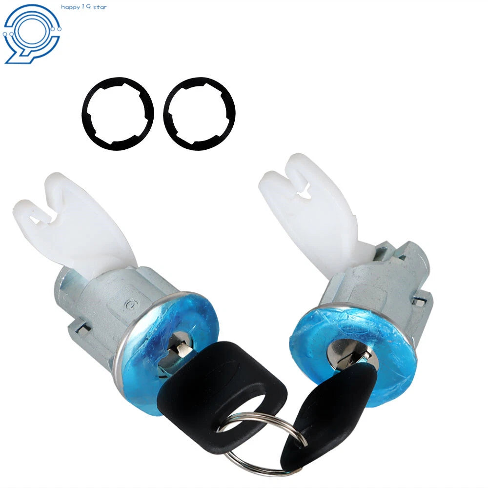 Door Lock Cylinder Pair Set for Ford F150 250 Pickup (1992–1995) 2 Keys