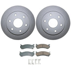 Front Brake Kit 305mm Disc Rotors Akebono Ceramic Pads for Cadillac Chevrolet GMC