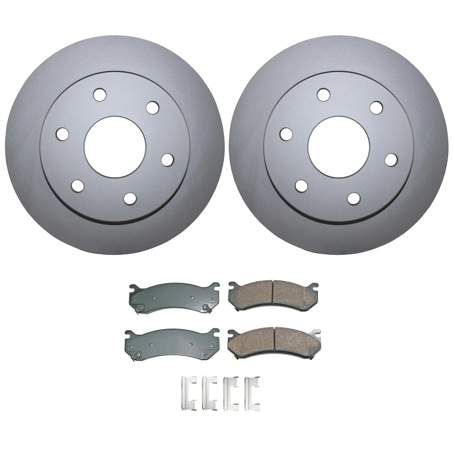 Front Brake Kit 305mm Disc Rotors Akebono Ceramic Pads for Cadillac Chevrolet GMC