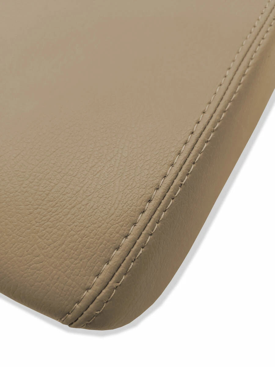 Leather Console Lid Armrest Cover for Hyundai Elantra (2017–2020) Beige