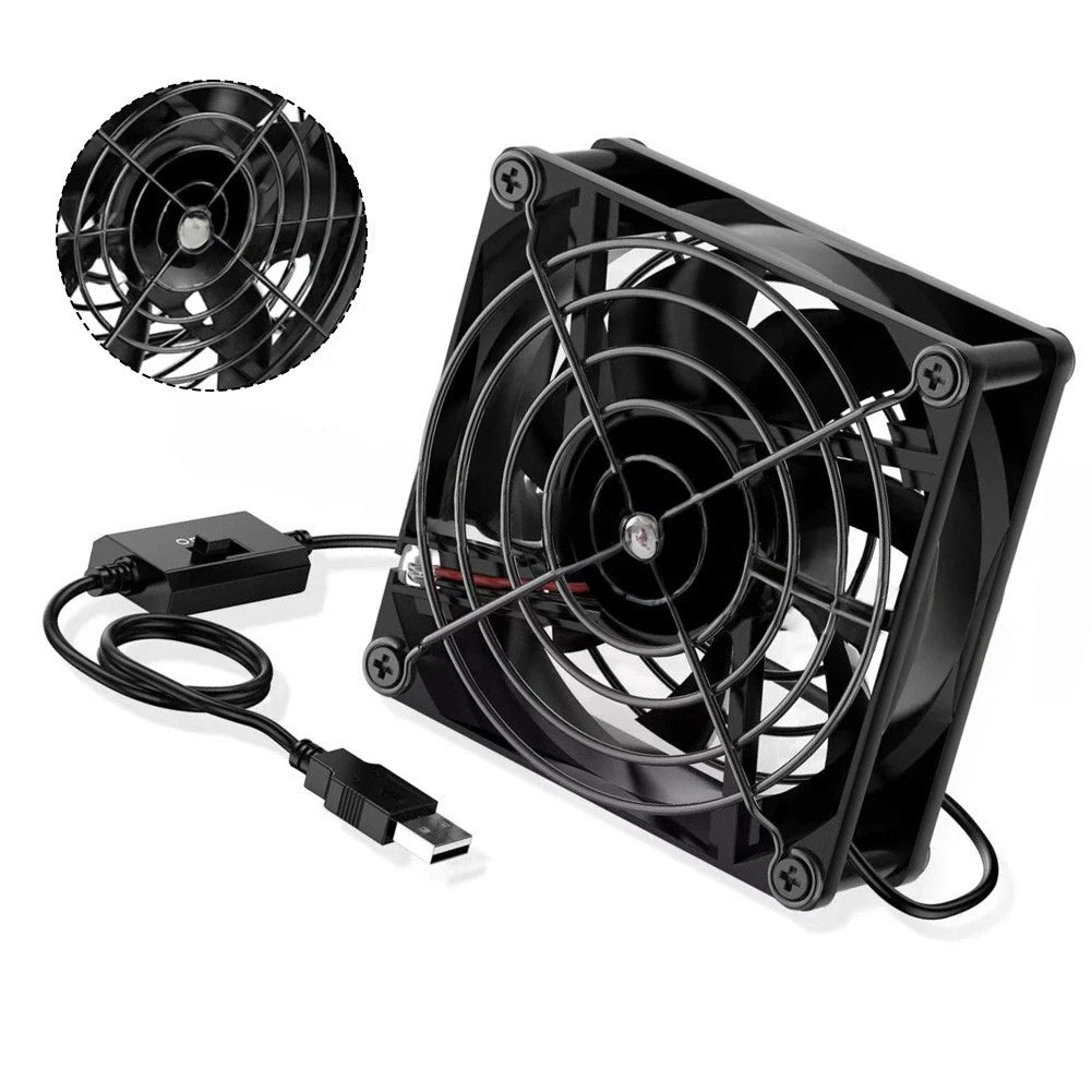 5V USB Fan for Router and PC Cooling (Adjustable Air Volume)