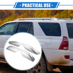 Set of 4 Roof Rack Side Rails End Covers for Toyota 4Runner (2003–2009) Silver Tone