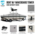 Boat Cover for Deluxe V-Hull Fishing Tournament 20' (Pro)
