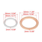 Set of 6 Oil Drain Plug Gaskets for Toyota (12157-10010, 90430-24003)