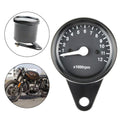 Tachometer 12V Backlit Analog 12000RPM Black for Motorcycle