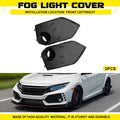 Pair Front Grille Fog Light Covers for Honda Civic Type R (2017–2020)