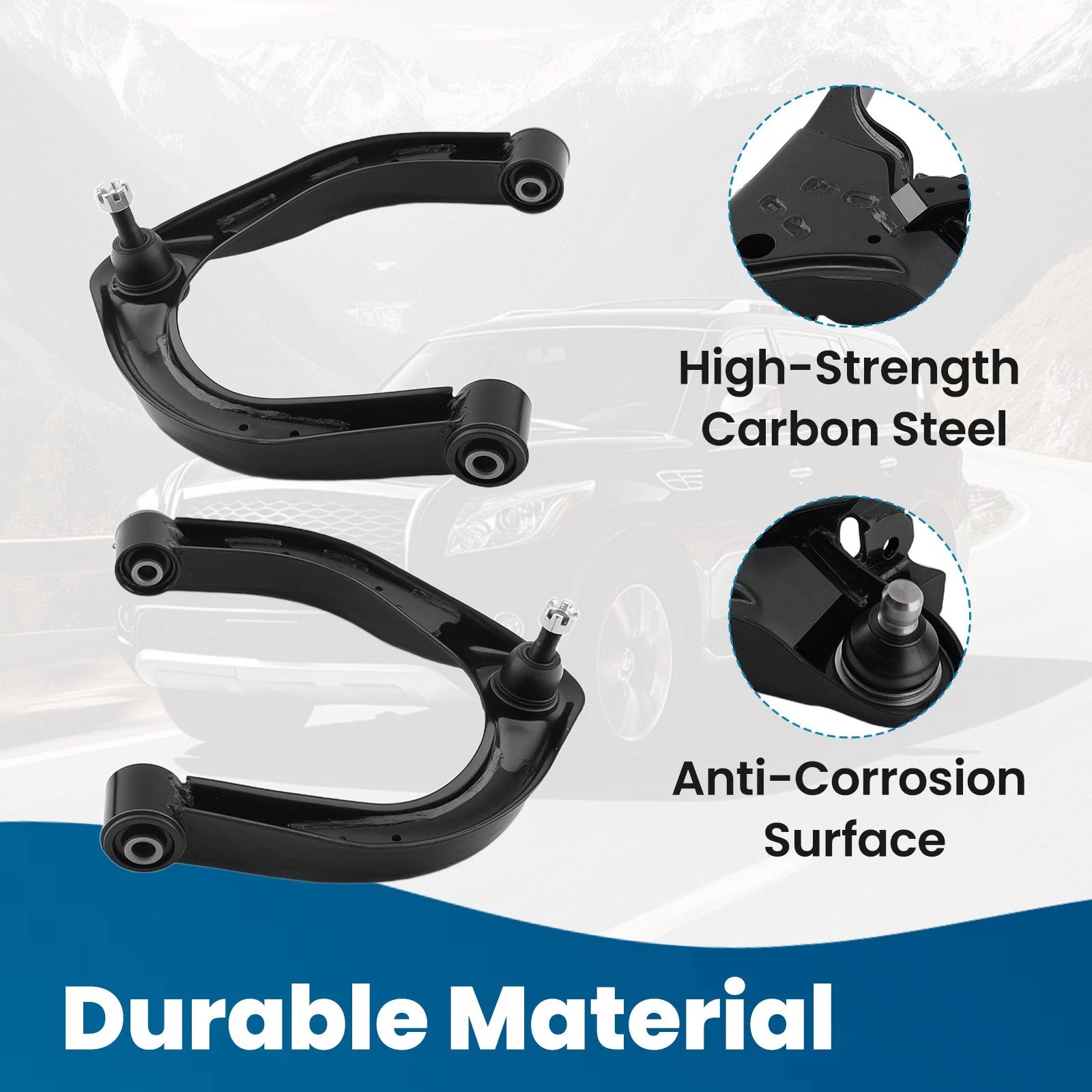 Front Upper Control Arms for Nissan Titan Pathfinder Armada (2004–2019)