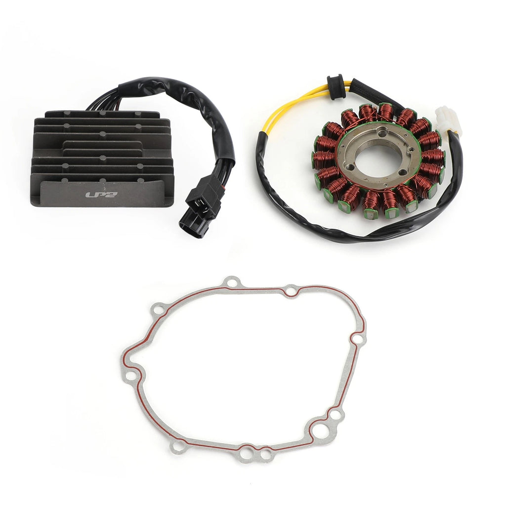 Magneto Coil Stator + Voltage Rectifier + Gasket for Suzuki GSXR 600 750 (2008–2019)