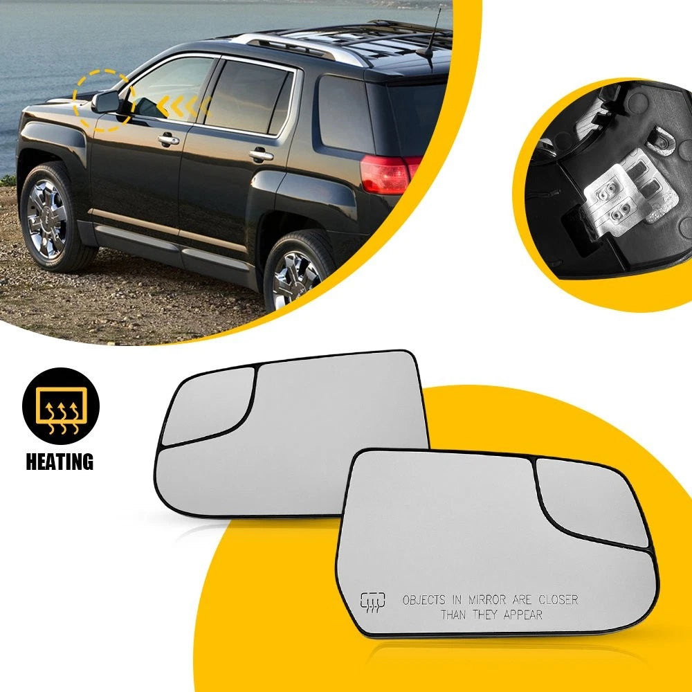 Heated Side Mirror Glass for Chevy Equinox GMC Terrain (2010–2017)