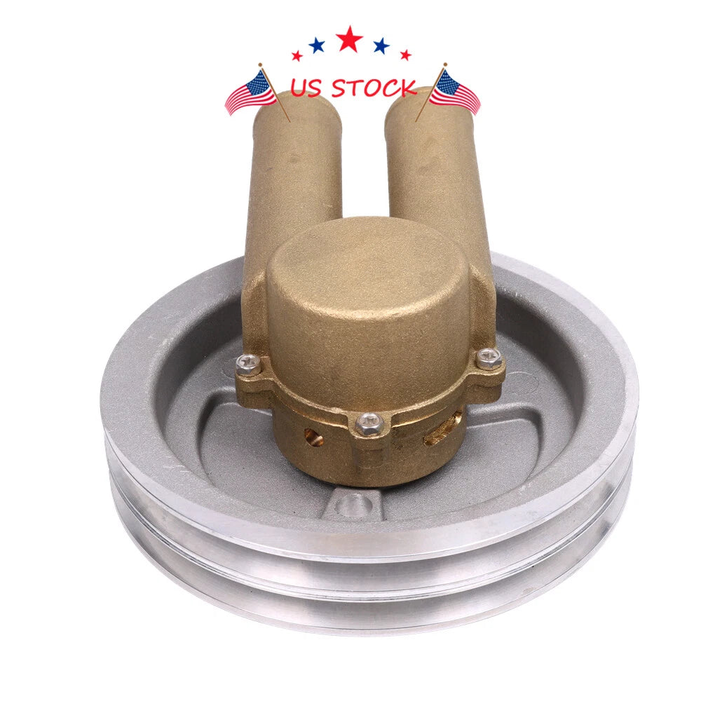 Dual V Belt Raw Water Sea Pump for Volvo 4.3L 5.0L 5.7L (1990–2023)