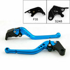 Long Brake Clutch Levers for Suzuki GSXR600 GSXR750 (2004–2005) Blue T9