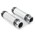 1'' Chrome Handlebar Grips for Harley Sportster, Dyna, Softail, Touring