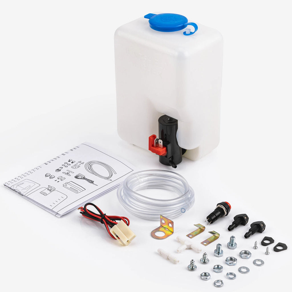 Universal 12V Windshield Washer Pump Kit for UTV