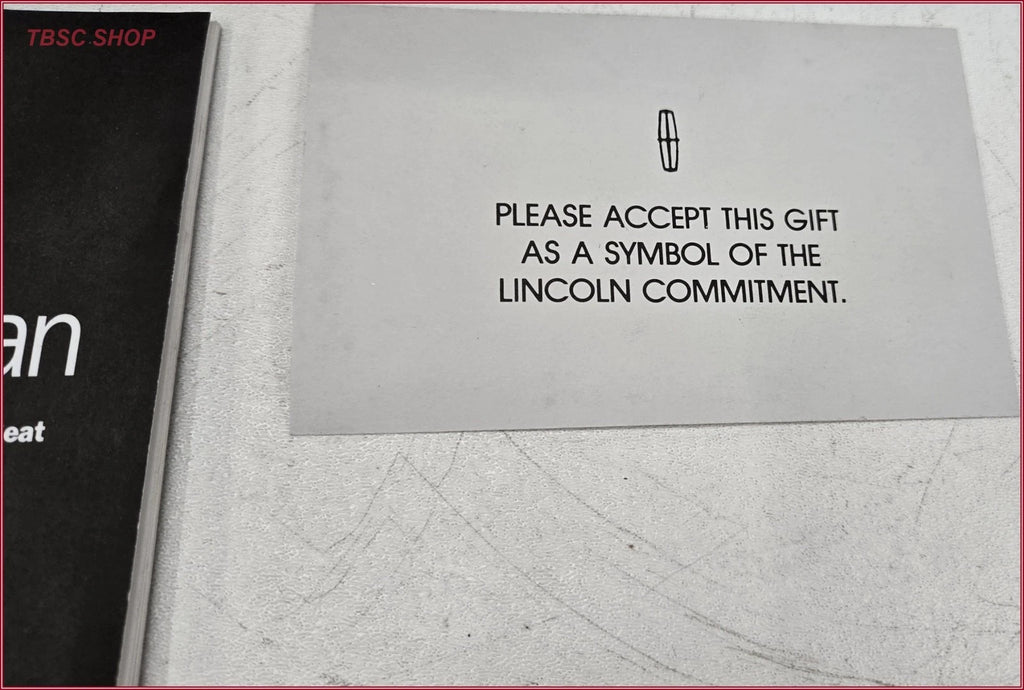 Owners Manual for Lincoln Town Car (1995) OEM with Case