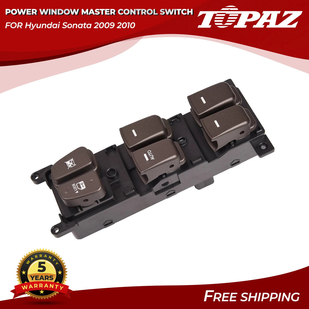 Front Left Power Window Master Control Switch for Hyundai Sonata (2009–2010)
