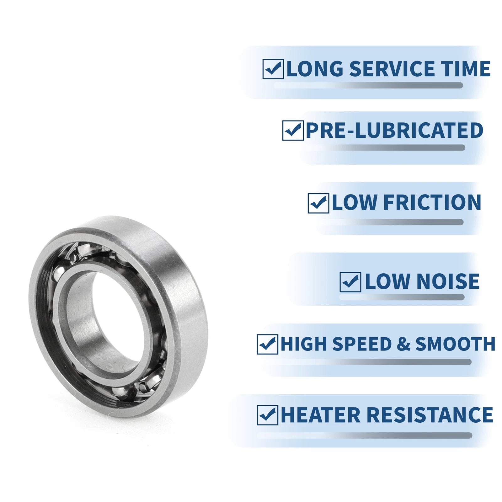 Deep Groove Ball Bearing 10x19x5mm for Scooter Skateboard (1 Pc)