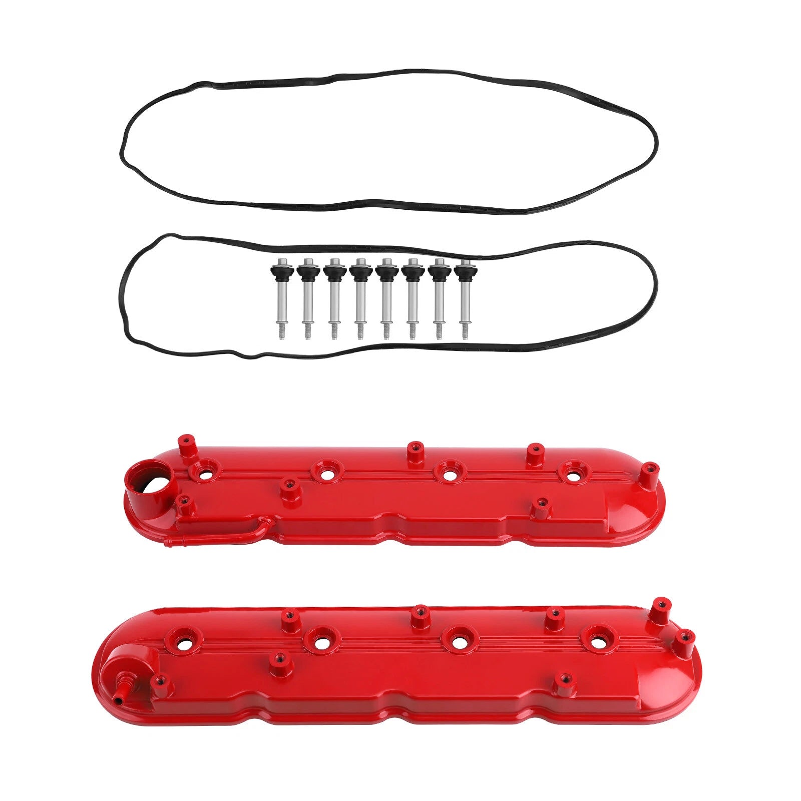 2Pcs Valve Cover Set w/Gasket for Chevy Suburban GMC Sierra 1500 (2009–2013) 12642655