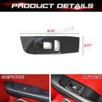 Carbon Fiber Look Door Window Lift Button Panel Trim for Dodge Challenger (2015-2023)