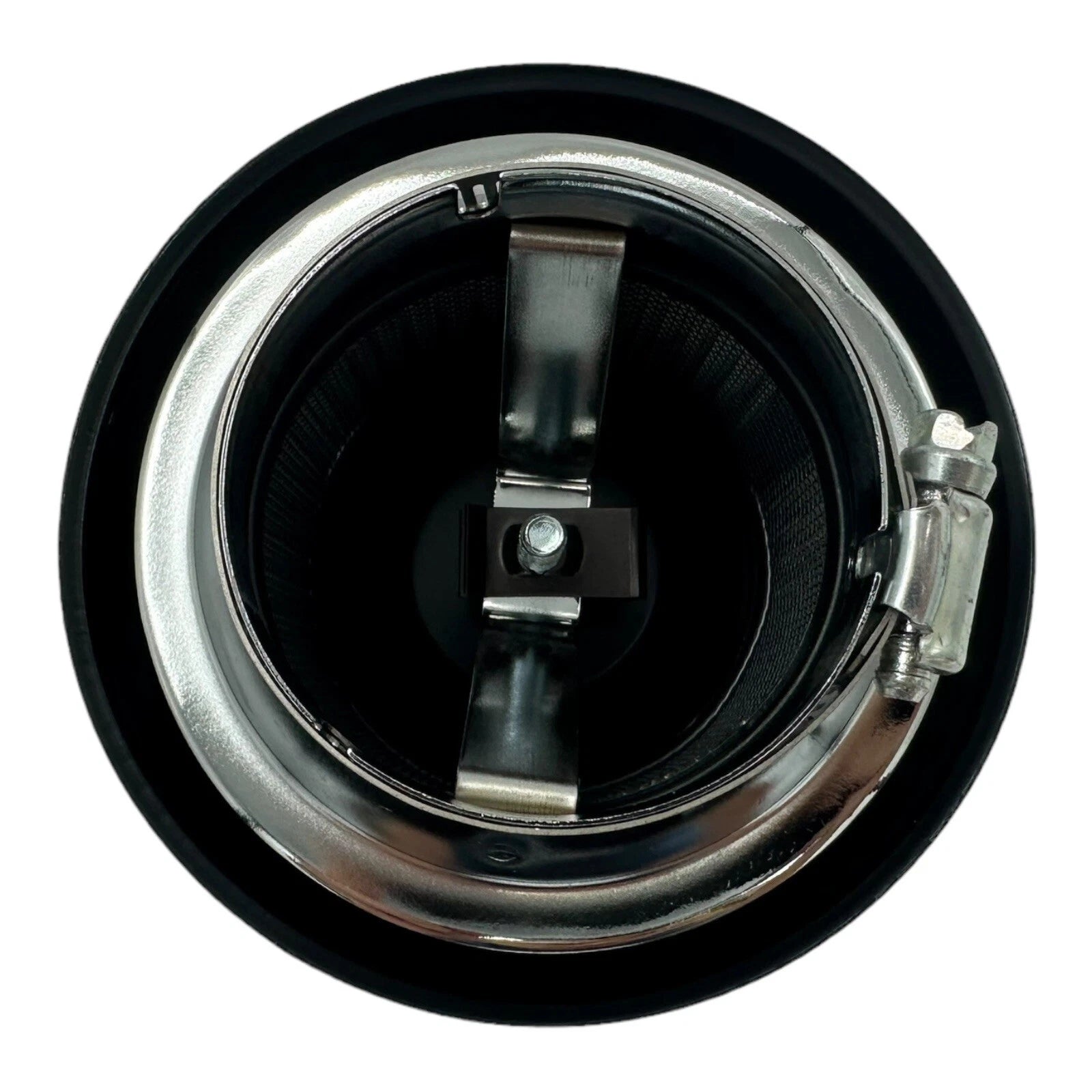 Air Cleaner Assembly Black Louvered for 1 or 2 Barrel Carb (2-5/8 in Neck)