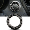 Real Carbon Fiber Engine Start Stop Push Button Ring Trim for Infiniti Q50 (2014–2019)