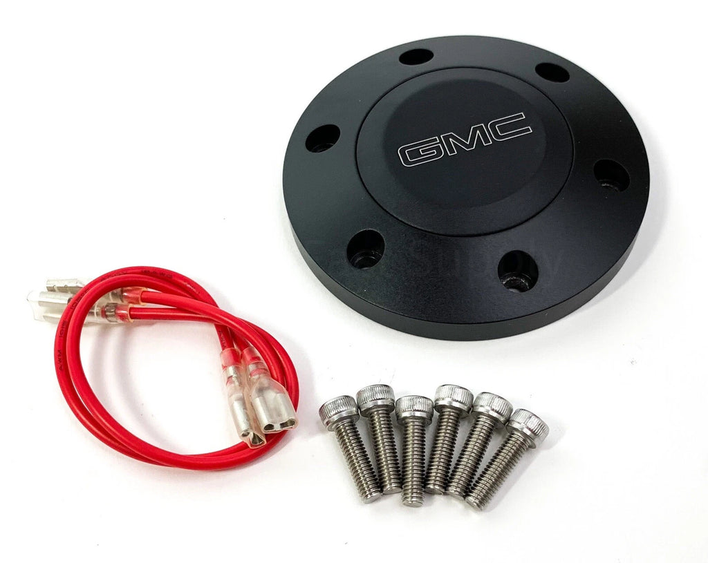 Horn Button 6 Hole with Engraved GMC Emblem for GMC Sierra (2001–2013)