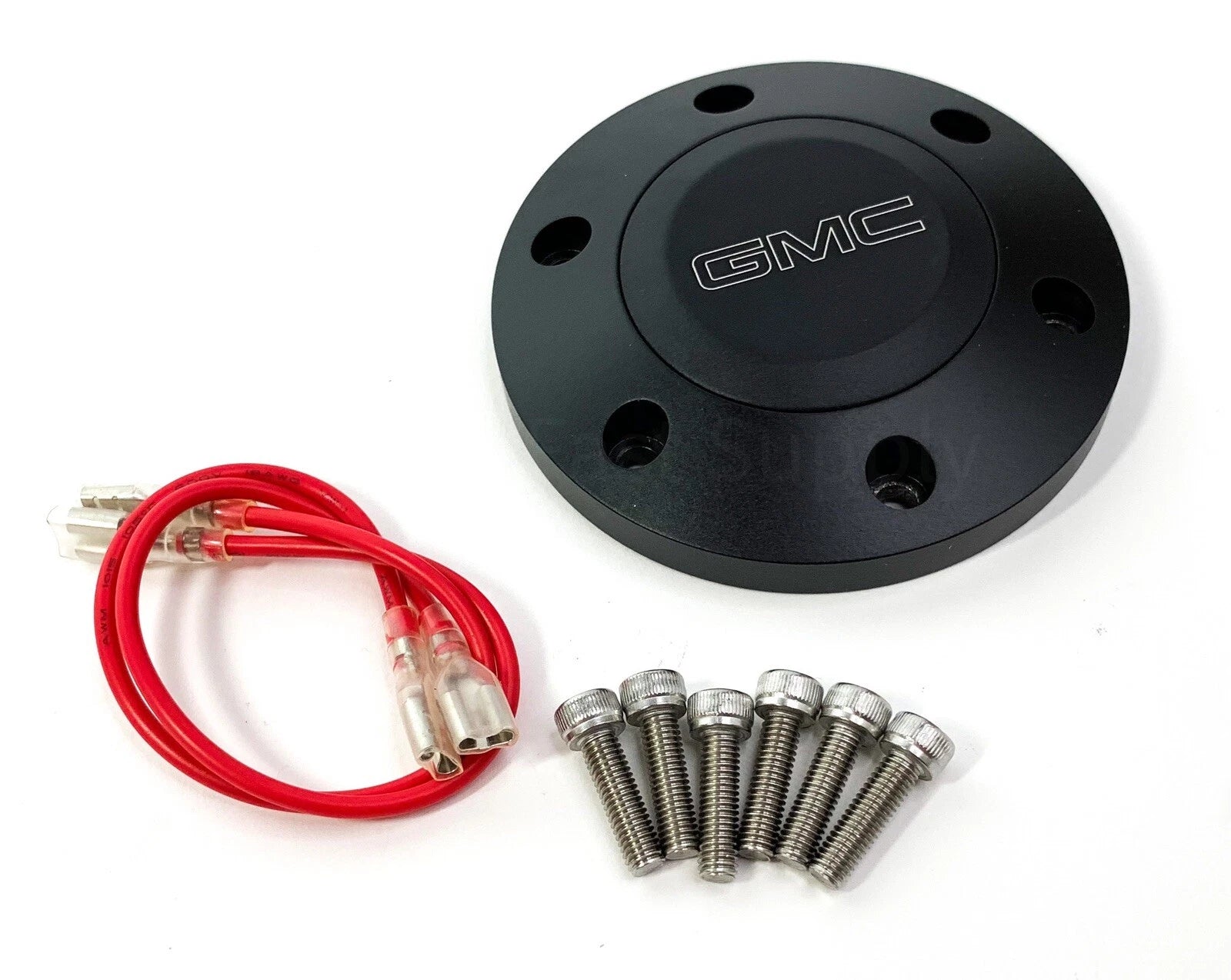 Horn Button 6 Hole with Engraved GMC Emblem for GMC Sierra (2001–2013)