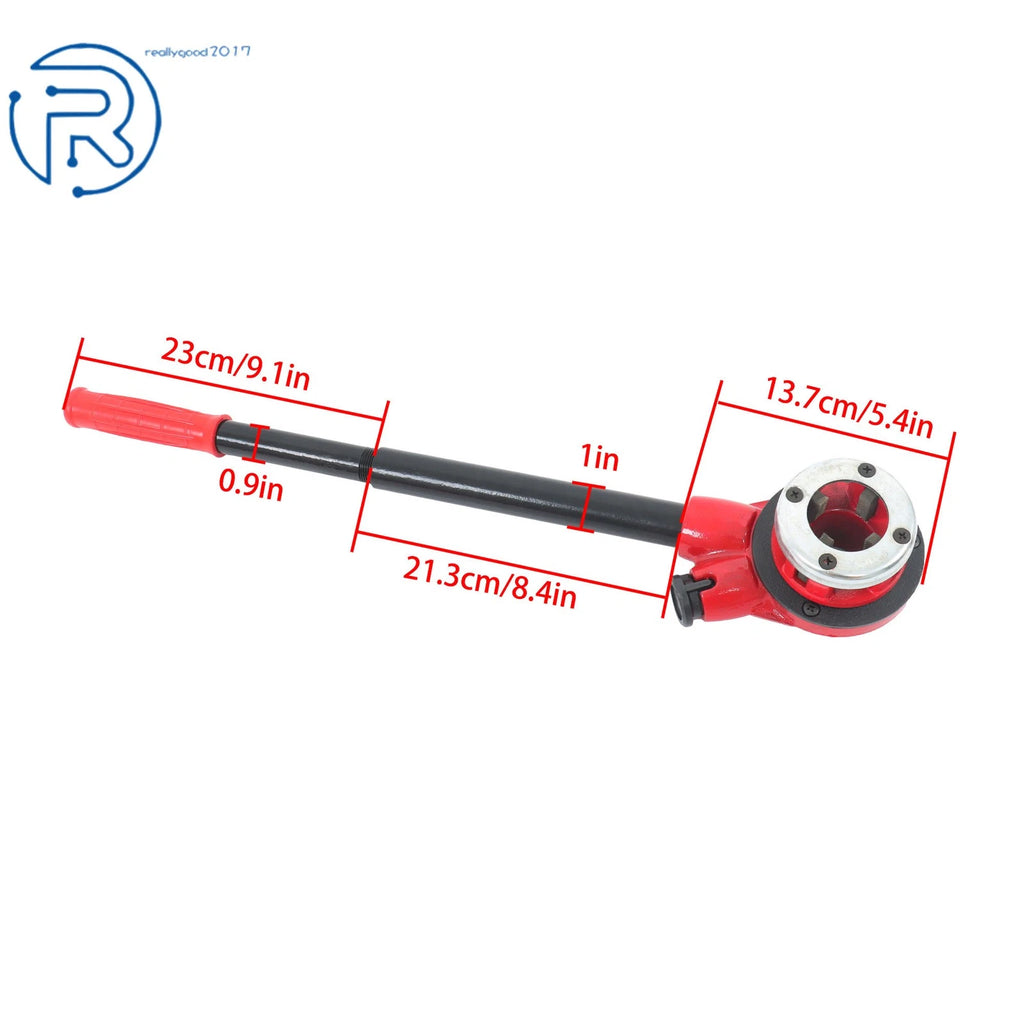 Ratchet Pipe Threader Kit for (1/2" NPT, 3/4" NPT, 1" NPT)