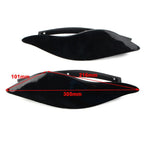 Black Adjustable Fairing Air Deflectors for Harley Batwing Street Glide