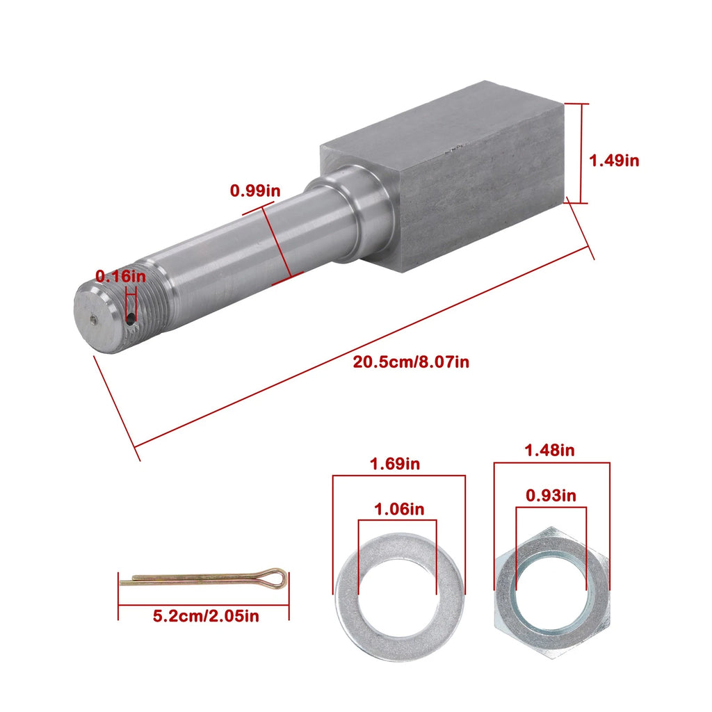 Trailer Axle Square Spindle for Dexter ALKO BT8 (2000)