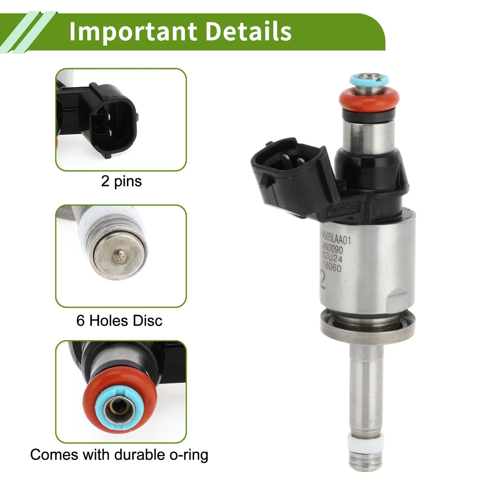 Fuel Injector No. 160105A2305 for Honda Accord 2.4 (2013–2017)