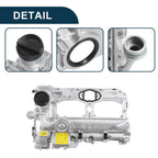 Valve Cover with Gasket for BMW 528i (2012-2016) Silver Tone
