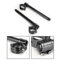 Adjustable Racing Handle Bar for Cafe Racer Motorcycle (7/8", Black)