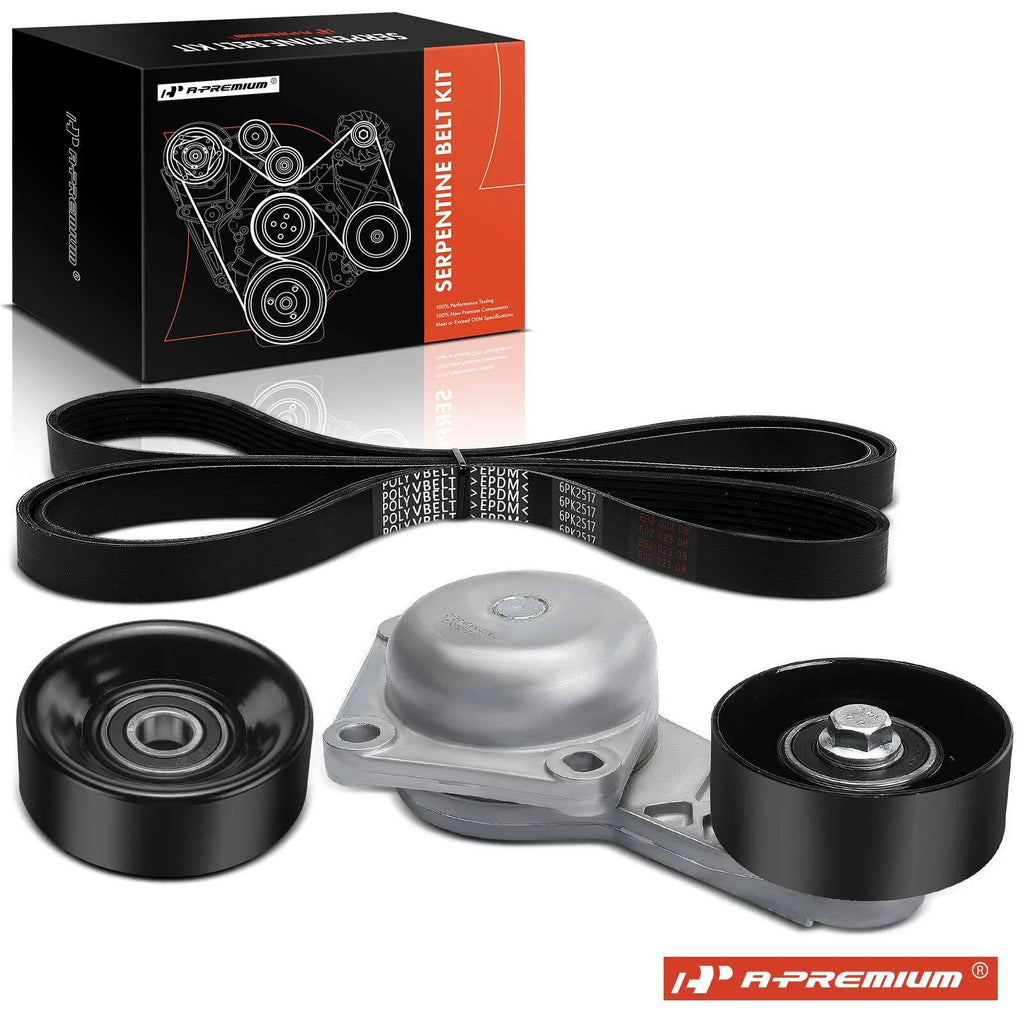 3X Serpentine Belt Drive Component Kit for Ford F-150 F-250 (1999–2023)