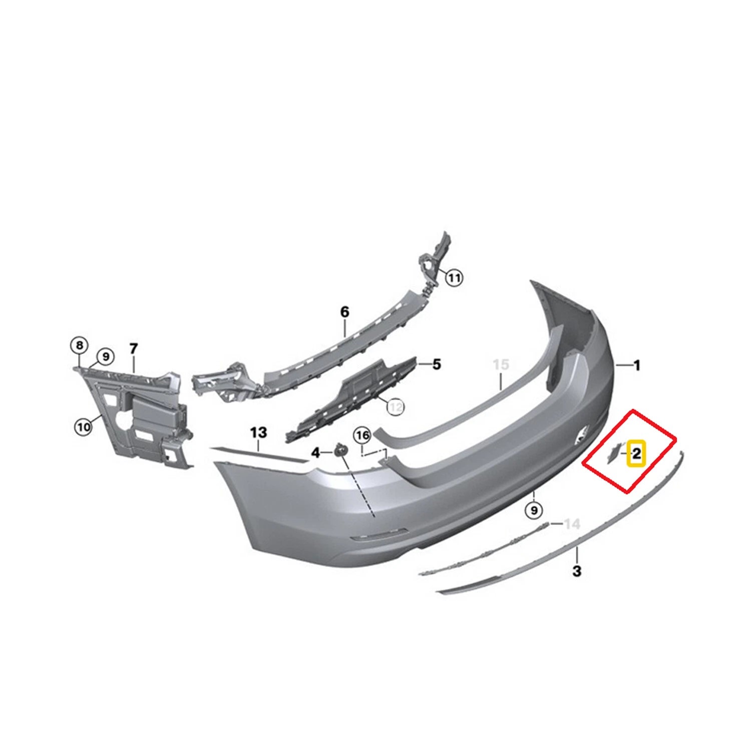 Tow Eye Cap for BMW (2010–2018) 51127496136