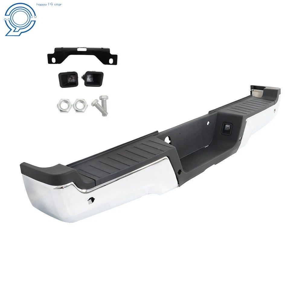 Chrome Rear Step Bumper Assembly for Ford F-250 F-350 Super Duty (2017–2022)