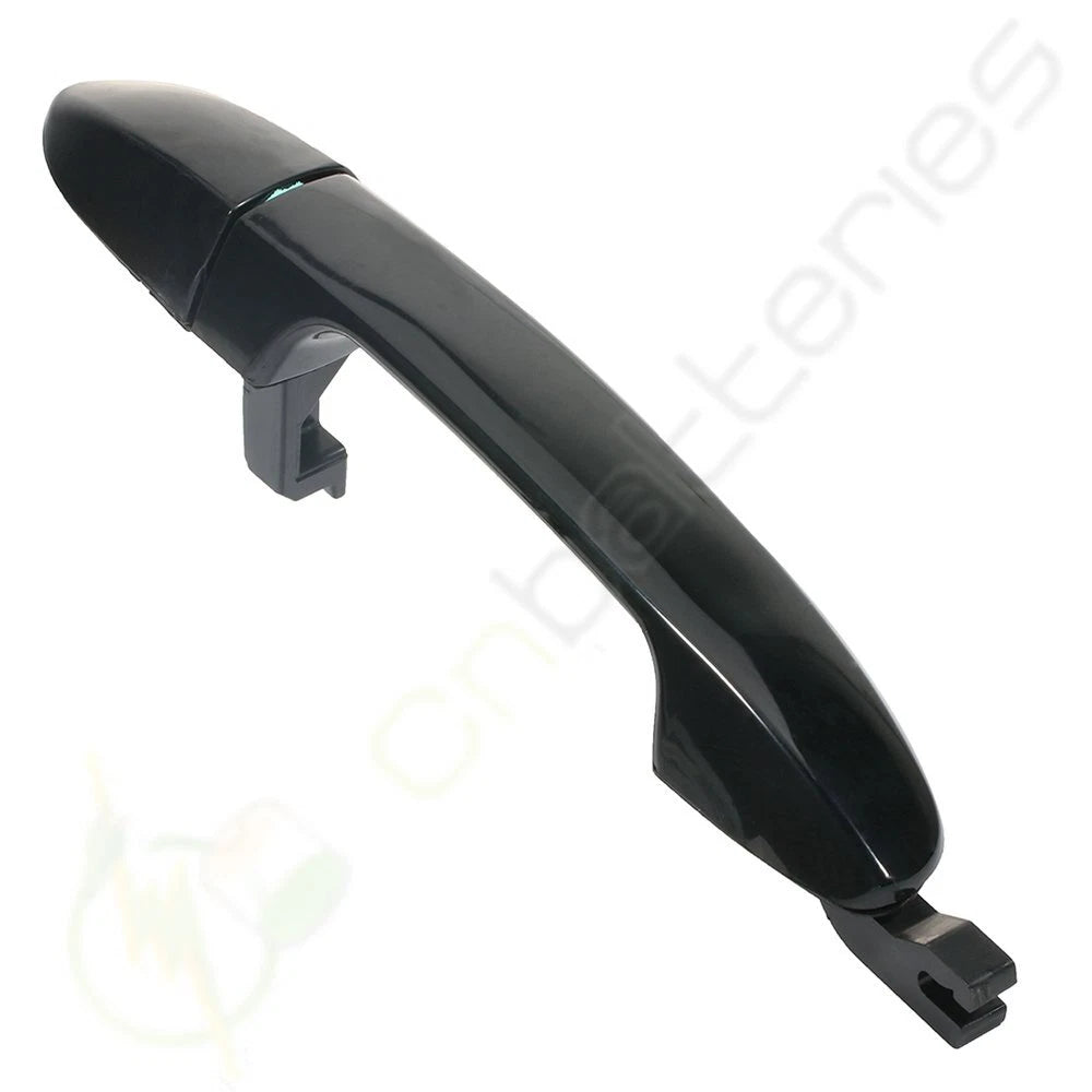 Set of 2 Outside Smooth Black Door Handles for Kia Spectra (2004–2009)