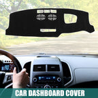 Dashboard Cover for Mazda CX-5 (2017–2022) - Black Polyester Non-slip Mat