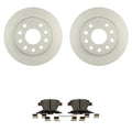 Bosch Quietcast Disc Brake Pad Kit & Rotors for Audi A3, VW Beetle, Jetta (2006–2016)