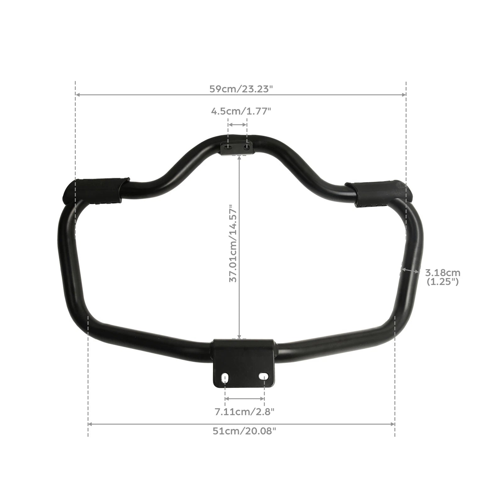 1 1/4" Mustache Engine Guard Crash Bar for Harley Sportster XL883 XL1200 (2004–2022)