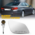 Passenger Right Side Mirror Glass for BMW 528 550 535 (2010–2016)