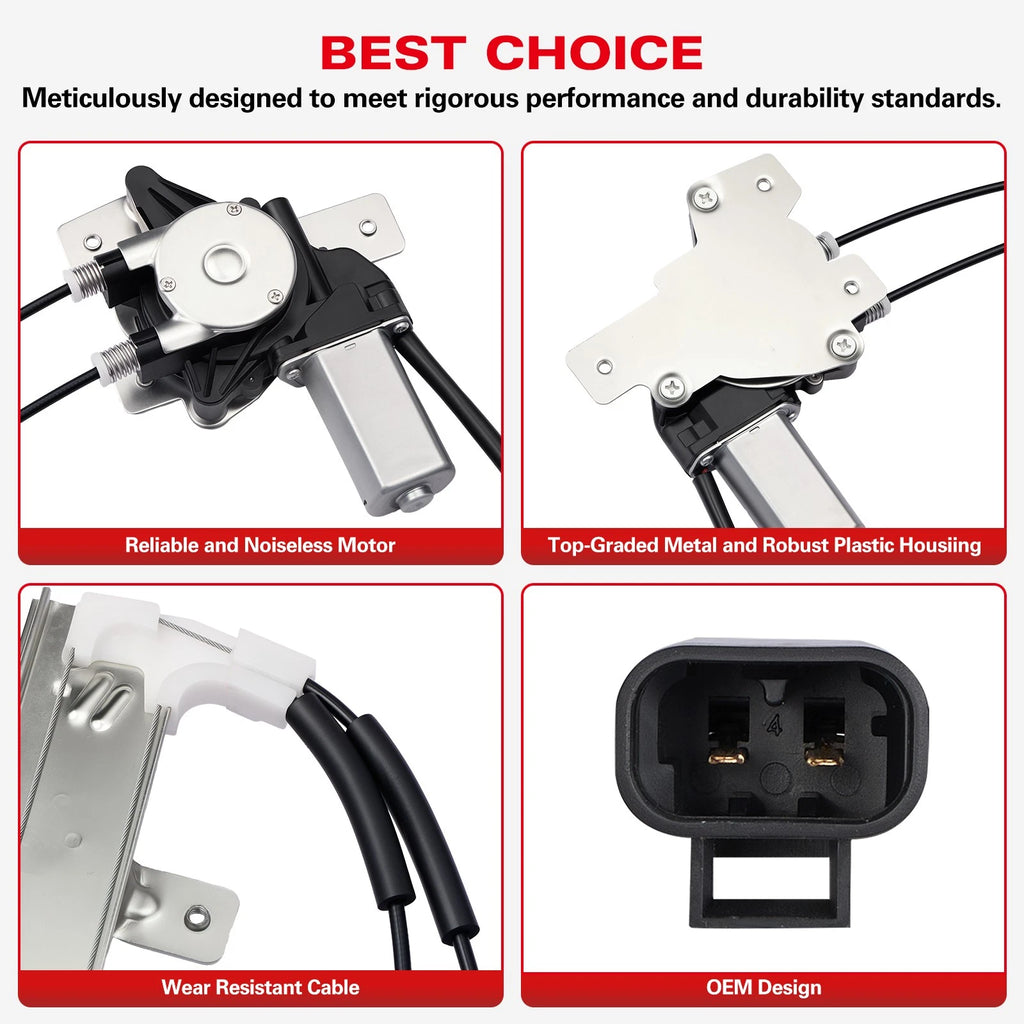 Front Right Window Regulator with Motor for Chevrolet Corvette (1997–2004)
