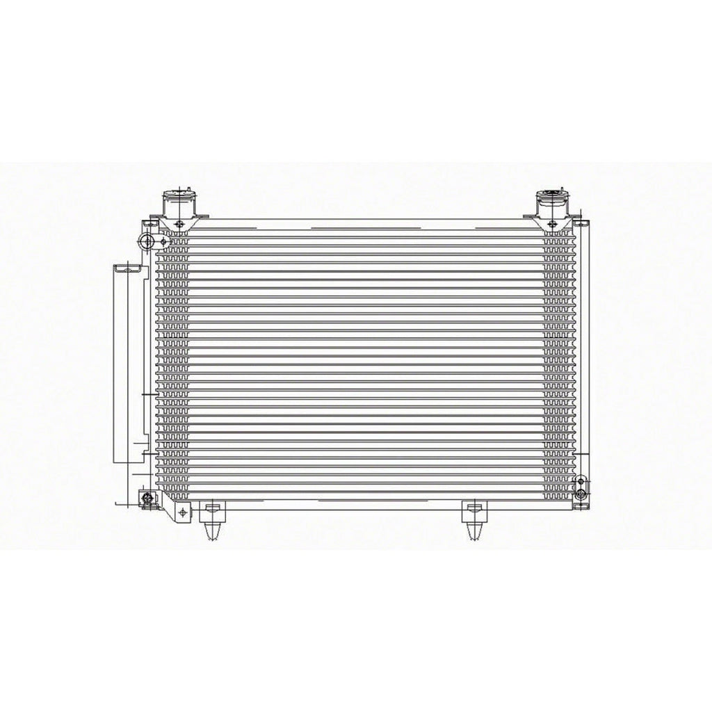 Replacement A/C Condenser w/Receiver Drier For 2004-2005 Scion XA