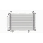 Replacement A/C Condenser w/Receiver Drier For 2004-2005 Scion XA