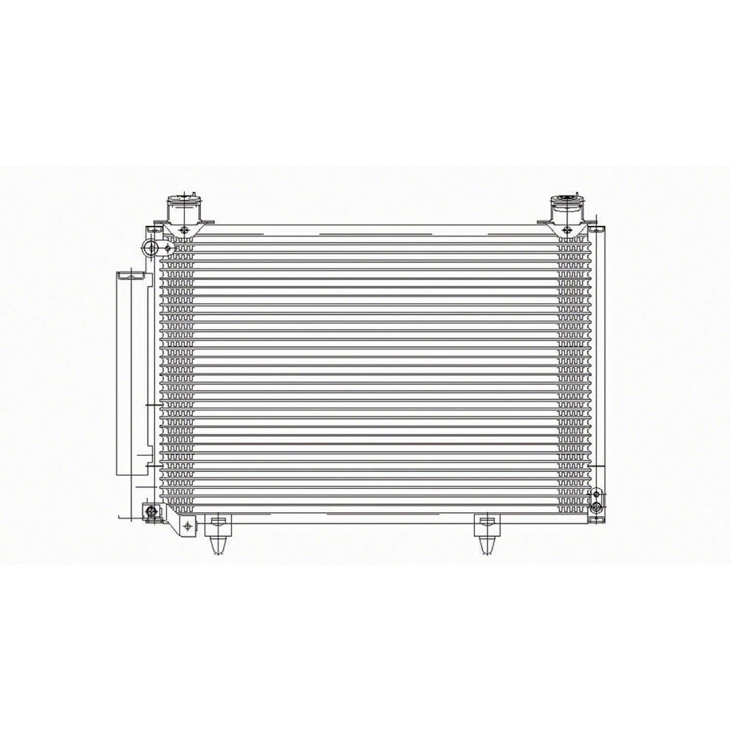 Replacement A/C Condenser w/Receiver Drier For 2004-2005 Scion XA