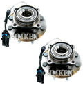 Set of 2 Front Wheel Bearing and Hub Kits for Chevrolet GMC (RWD)