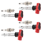 Set of 4 Ignition Coils & Spark Plugs for Audi A3 A5 TT Golf GTI Passat Tiguan