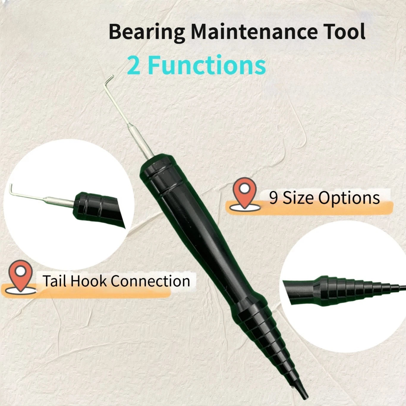 2X Fishing Reel Bearing Tool Remover Installer Tapered Cone