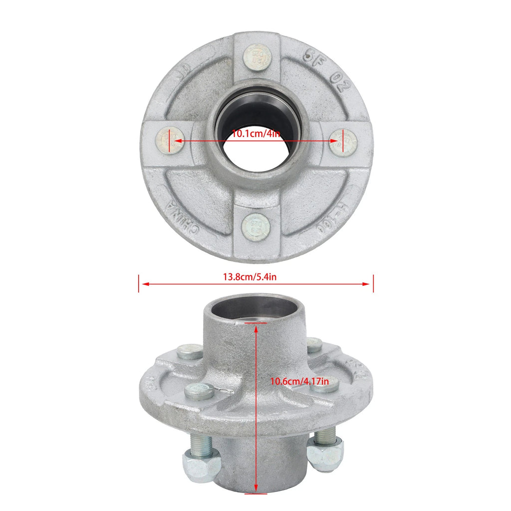 Axle Kit for Trailer Hub (2000 lbs, 4 Bolt, Galvanized)