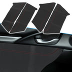 8Pcs Door Panel Armrest Cover for Honda Civic (2016–2020) Black Red Line