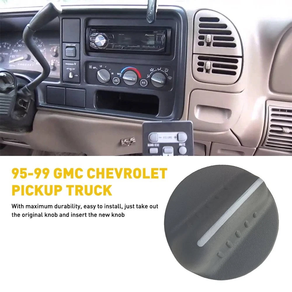 Set of 4 Heater Climate Control Knobs for GMC Chevy Truck Tahoe Suburban (1995–1999)